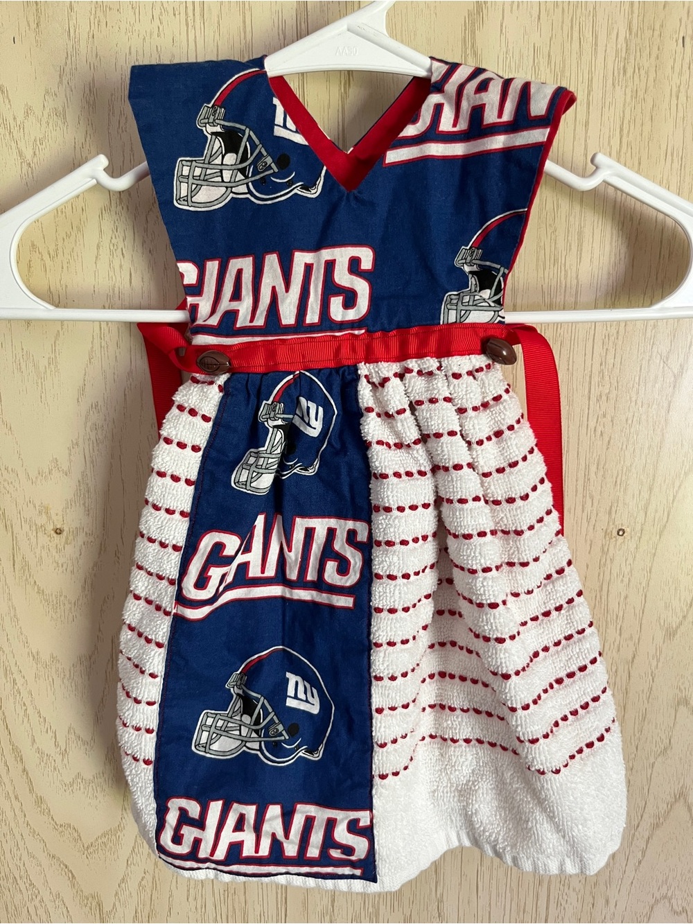 Handmade GIANTS Oven Towel Dress Football Fan